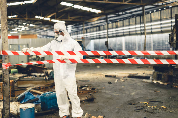 Professional Biohazard technician working in Titusville, PA